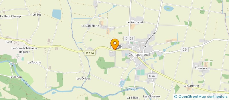 localisation de l'entreprise MADAME MARIE AMOSSE à CONQUEREUIL