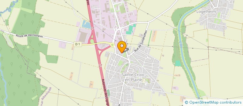 localisation de l'entreprise MADAME MARIE ANDRE  SAINTE-CROIX-EN-PLAINE