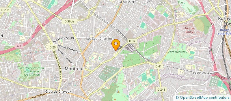 localisation de l'entreprise MADAME MARIE ANDREE BERNARD à MONTREUIL