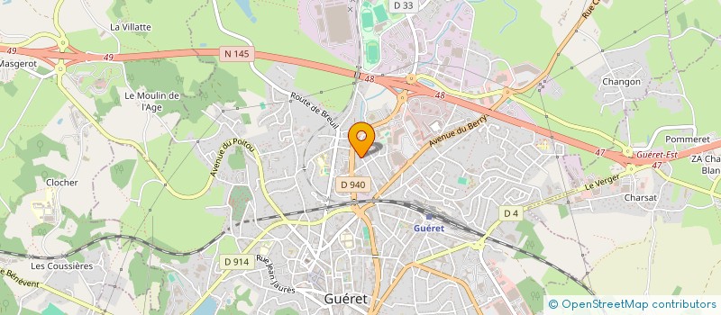 localisation de l'entreprise MADAME MARIE-ANDREE BOUTET à GUERET