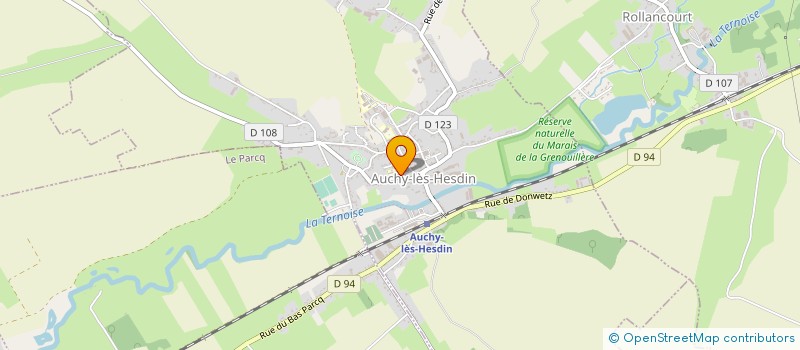 localisation de l'entreprise MADAME MARIE-ANDREE CARRE  AUCHY-LES-HESDIN