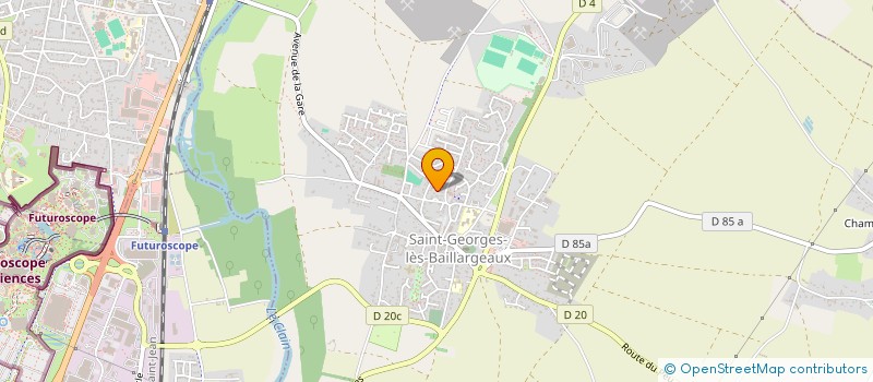localisation de l'entreprise MADAME MARIE-ANDREE CHARGELEGUE à SAINT-GEORGES-LES-BAILLARGEAUX