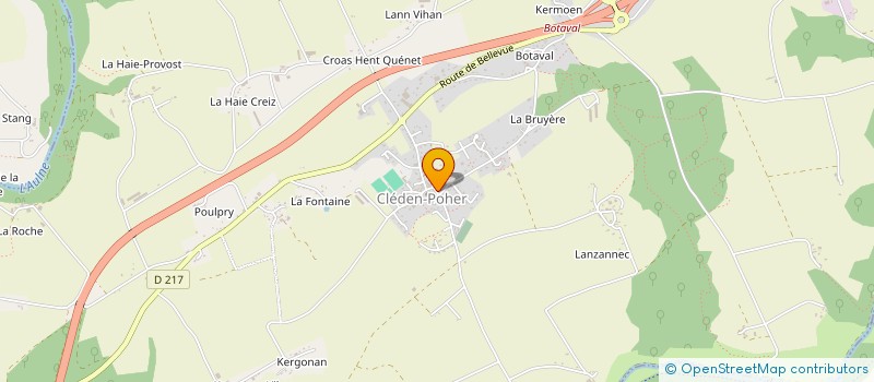 localisation de l'entreprise MADAME MARIE ANDREE CREIS  CLEDEN-POHER