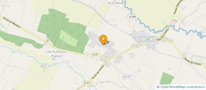 localisation de l'entreprise MADAME MARIE-ANDREE DUBUISSON  MEZIDON VALLEE D'AUGE