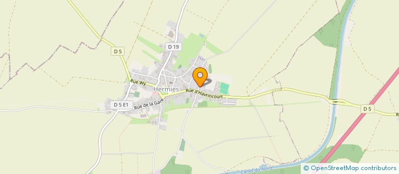 localisation de l'entreprise MADAME MARIE ANDREE DUFLOS  HAVRINCOURT