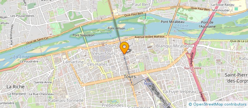 localisation de l'entreprise MADAME MARIE-ANDREE HEUILLARD  TOURS