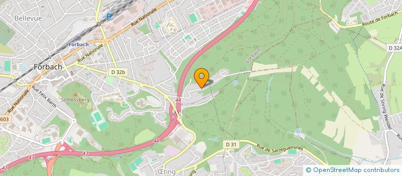 localisation de l'entreprise MADAME MARIE-ANDREE HOSCHECK  FORBACH