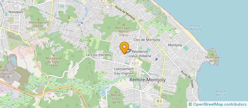 localisation de l'entreprise MADAME MARIE-ANDREE LAFRONTIERE à REMIRE-MONTJOLY