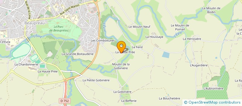 localisation de l'entreprise MADAME MARIE-ANDREE PASQUIER à BEAUPREAU-EN-MAUGES