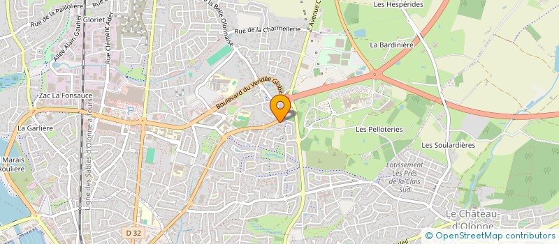 localisation de l'entreprise MADAME MARIE-ANDREE PODEVIN à LES SABLES-D'OLONNE