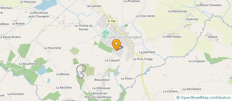 localisation de l'entreprise MADAME MARIE-ANDREE RAUT  LIVRE-SUR-CHANGEON