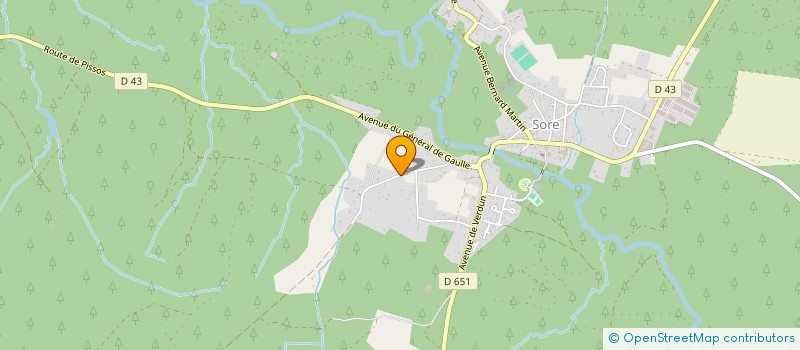 localisation de l'entreprise MADAME MARIE-ANDREE SANCHEZ  SORE