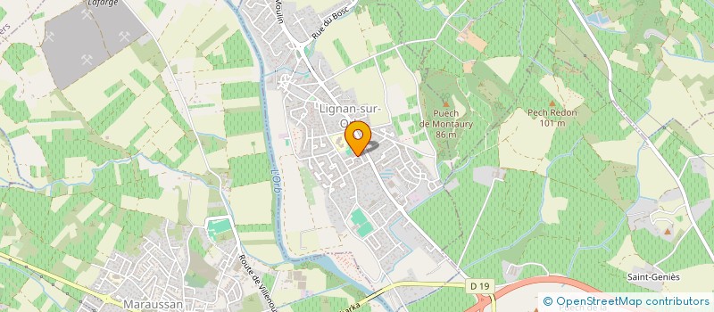 localisation de l'entreprise MADAME MARIE ANDREU  LIGNAN-SUR-ORB