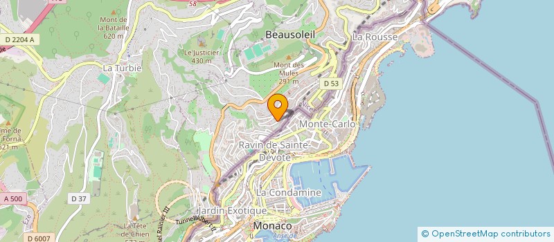 localisation de l'entreprise MADAME MARIE ANDRONACO  BEAUSOLEIL