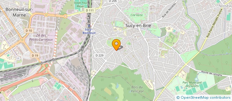 localisation de l'entreprise MADAME MARIE-ANGE ALBERTI  SUCY-EN-BRIE