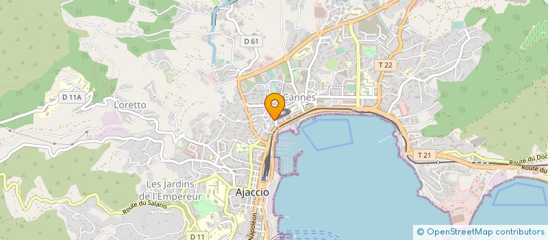 localisation de l'entreprise MADAME MARIE ANGE ARRIGHI  AJACCIO