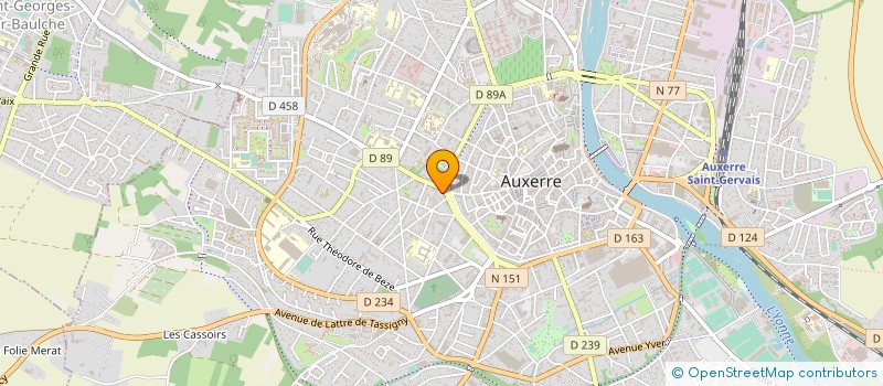 localisation de l'entreprise MADAME MARIE-ANGE BAILLET  AUXERRE