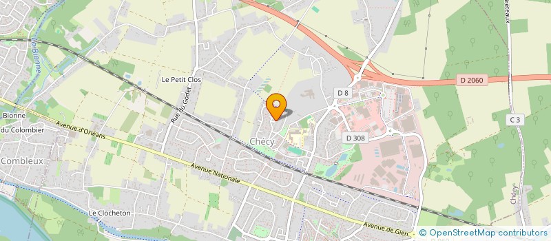 localisation de l'entreprise MADAME MARIE-ANGE BALDY  CHECY