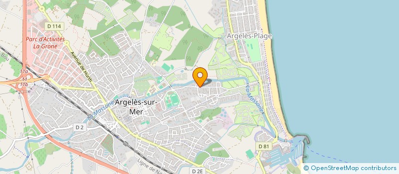 localisation de l'entreprise MADAME MARIE-ANGE BILLE à ARGELES-SUR-MER