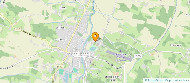 localisation de l'entreprise MADAME MARIE-ANGE BOULANGER  L'ISLE-EN-DODON