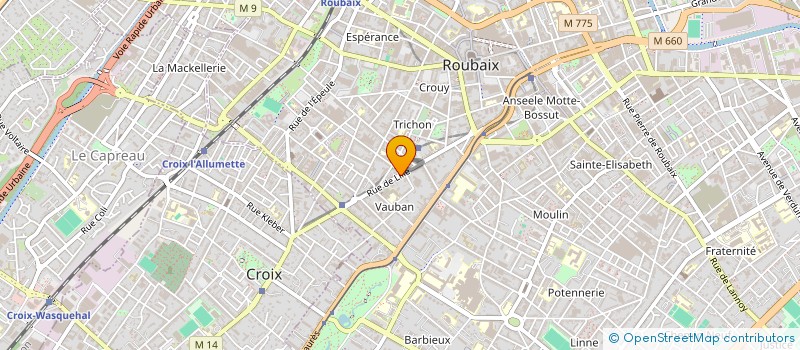 localisation de l'entreprise MADAME MARIE-ANGE BOUTRY  ROUBAIX