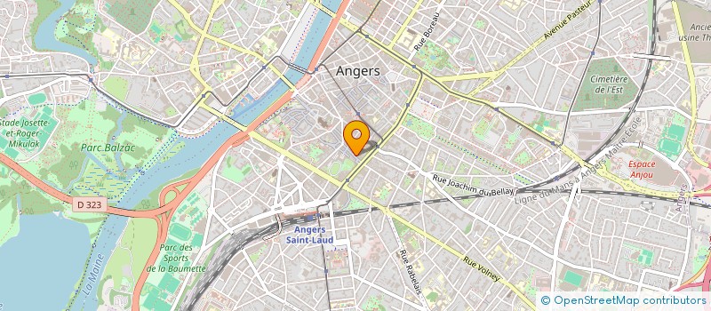 localisation de l'entreprise MADAME MARIE ANGE BRILLEAU à ANGERS