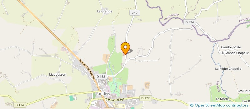 localisation de l'entreprise MADAME MARIE-ANGE BUFFET  LANDIVY