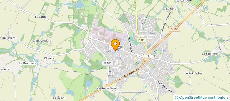 localisation de l'entreprise MADAME MARIE ANGE CACHARD  LA FERRIERE