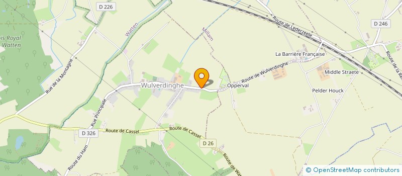 localisation de l'entreprise MADAME MARIE ANGE CADYCK à WULVERDINGHE