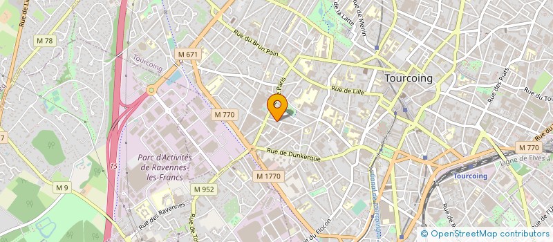 localisation de l'entreprise MADAME MARIE-ANGE CALBET  TOURCOING