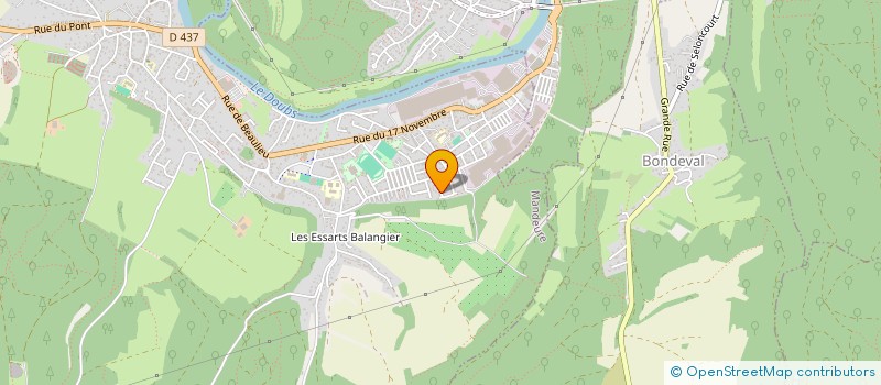 localisation de l'entreprise MADAME MARIE-ANGE CHAMPION  MANDEURE