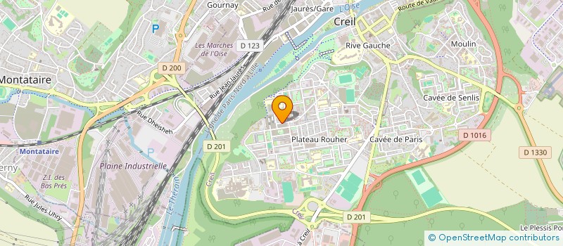 localisation de l'entreprise MADAME MARIE ANGE CHERISSAINT  CREIL