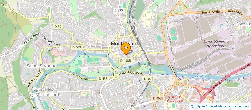 localisation de l'entreprise MADAME MARIE-ANGE CLEMENT à MONTBELIARD