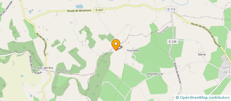 localisation de l'entreprise MADAME MARIE ANGE DE TOFFOLI  FONGRAVE