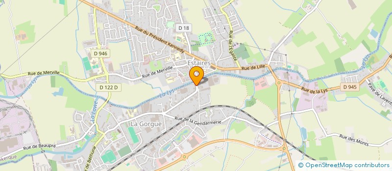 localisation de l'entreprise MADAME MARIE ANGE DURIEZ  LA GORGUE