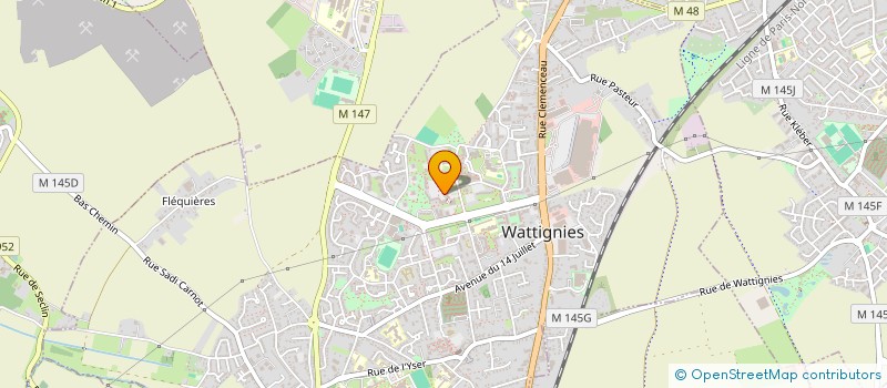 localisation de l'entreprise MADAME MARIE-ANGE DUSSART  WATTIGNIES