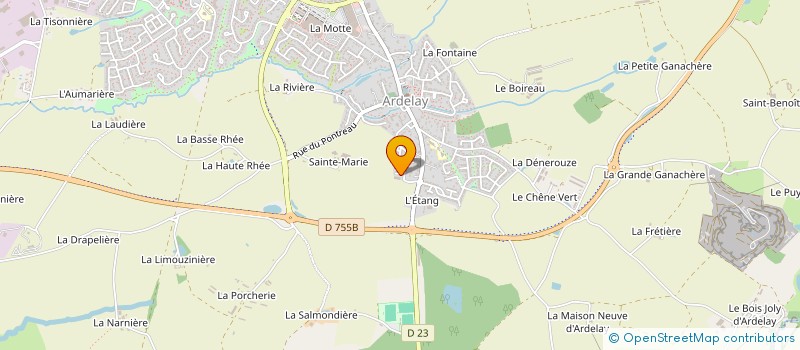 localisation de l'entreprise MADAME MARIE-ANGE FORTIN à HERBIERS (LES)