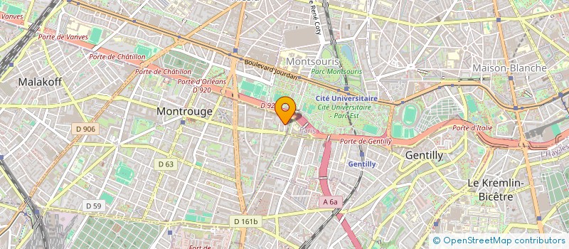localisation de l'entreprise MADAME MARIE-ANGE GAUTIER à MONTROUGE