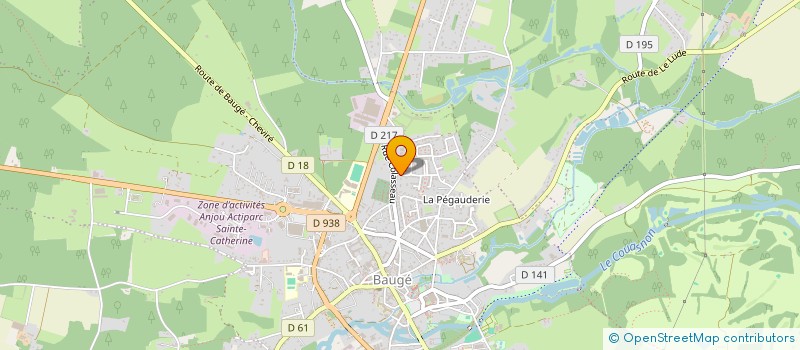 localisation de l'entreprise MADAME MARIE-ANGE GILBERT  BAUGE-EN-ANJOU