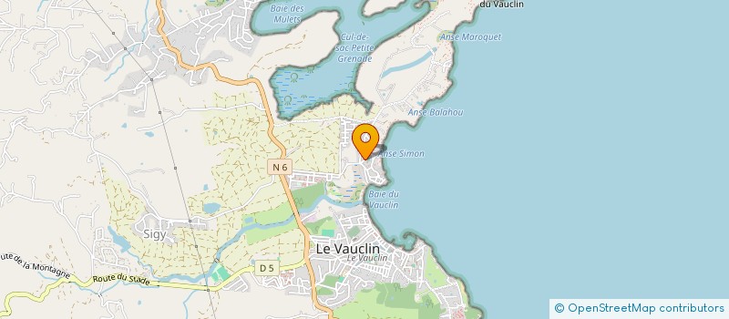 localisation de l'entreprise MADAME MARIE-ANGE GROS DESORMAUX  LE VAUCLIN