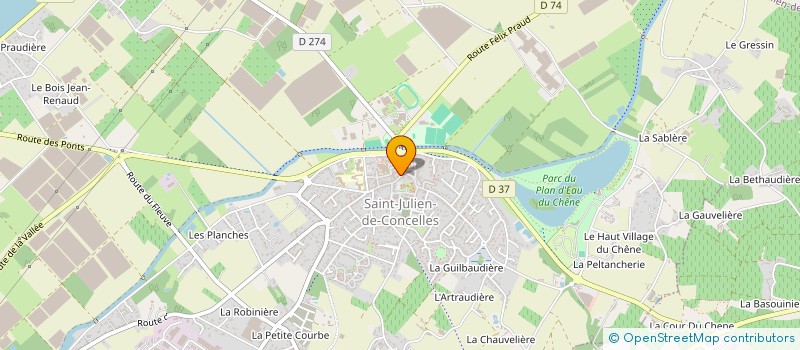 localisation de l'entreprise MADAME MARIE-ANGE GUILLOU  SAINT-JULIEN-DE-CONCELLES