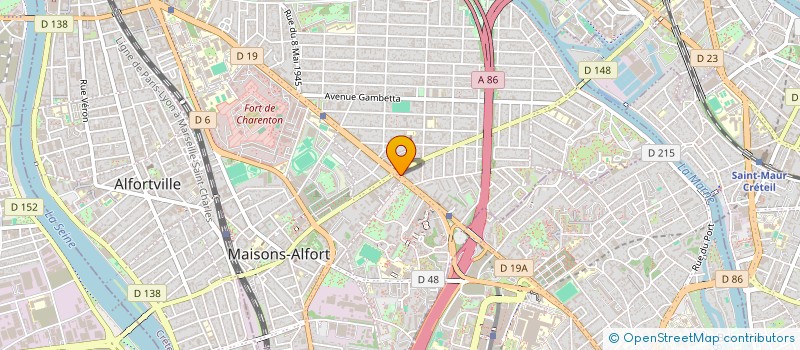 localisation de l'entreprise MADAME MARIE-ANGE KUNVARI  MAISONS-ALFORT