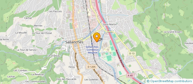 localisation de l'entreprise MADAME MARIE-ANGE LINGER à SALLANCHES