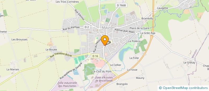 localisation de l'entreprise MADAME MARIE-ANGE MARCHAND  MAURON