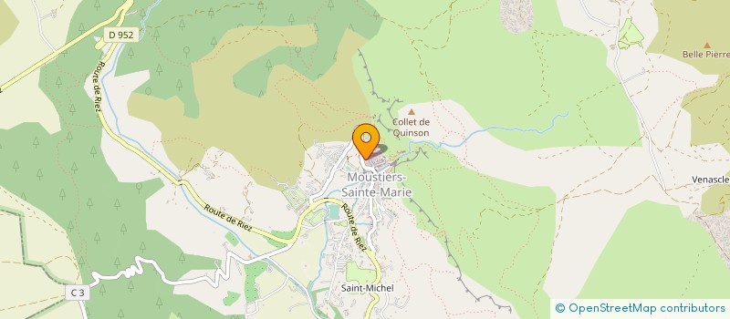 localisation de l'entreprise MADAME MARIE-ANGE MOLINATTI  MOUSTIERS-SAINTE-MARIE