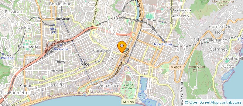 localisation de l'entreprise MADAME MARIE-ANGE PAGANELLI  NICE