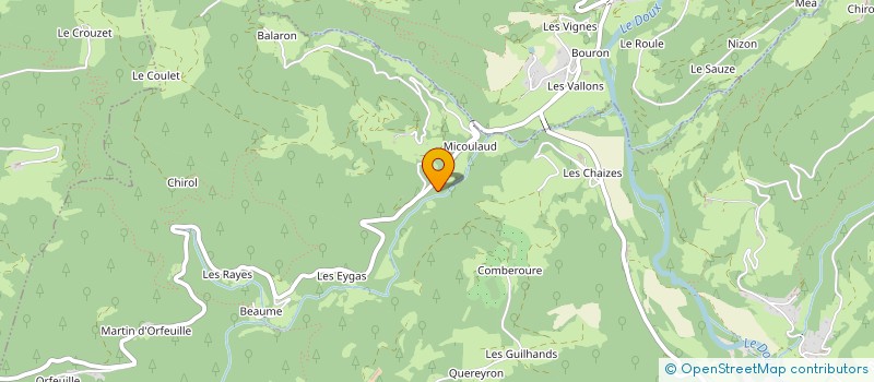 localisation de l'entreprise MADAME MARIE-ANGE PERNOUD à DESAIGNES