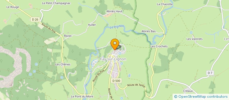 localisation de l'entreprise MADAME MARIE ANGE PIERRE  FAY-SUR-LIGNON