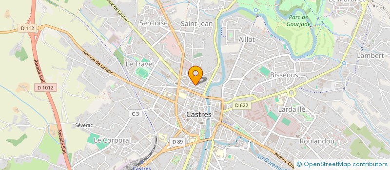 localisation de l'entreprise MADAME MARIE-ANGE RULLIER  CASTRES