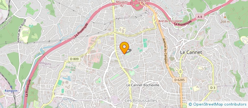 localisation de l'entreprise MADAME MARIE-ANGE SAUVAGE à LE CANNET